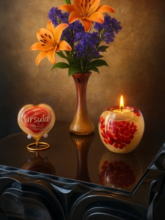 Urn Set ( 3 stuks en standaard)