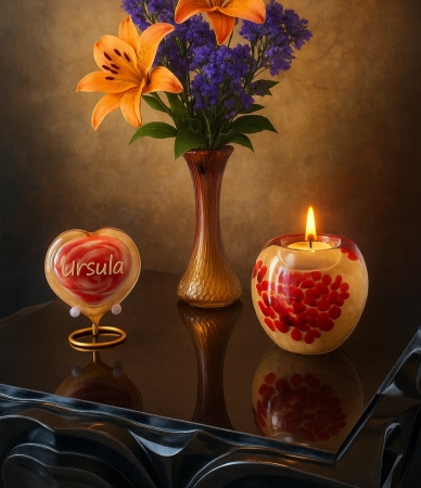 Urn Set ( 3 stuks en standaard)