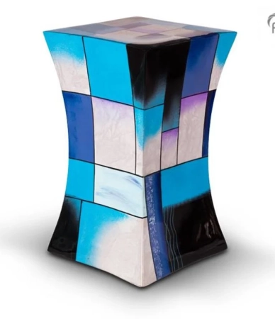 Urn glas diabolo Blauw ( 3.8 liter)