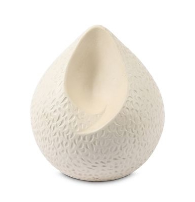 Urn Keramiek traan Wit ( 3.4 liter)