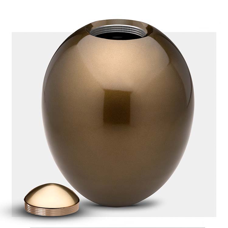urn gold brown