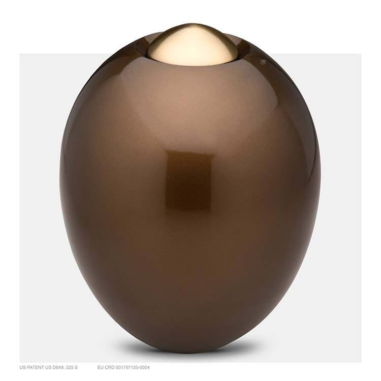 urn gold brown