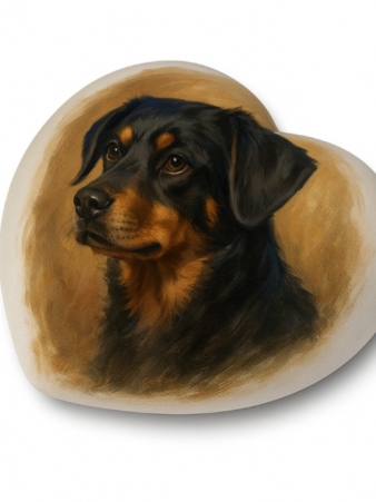 Keramische hart - Hond