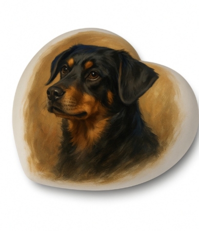 Keramische hart - Hond