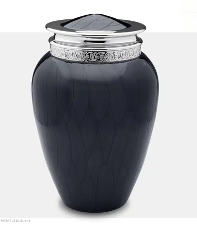 urn messing zwart