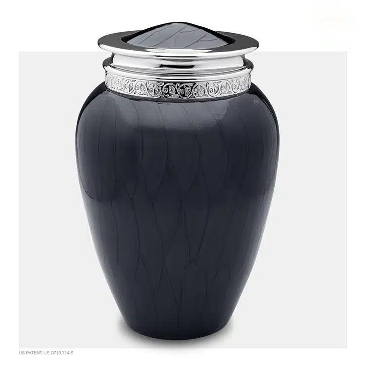 urn messing zwart