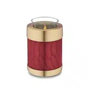 b-rood waxine urn rood goud