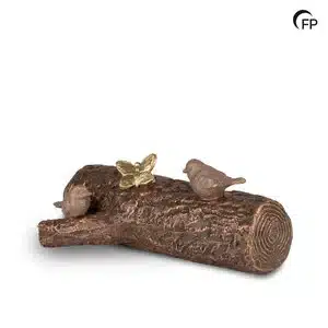 Keramische urn bronskleur Rust in de natuur