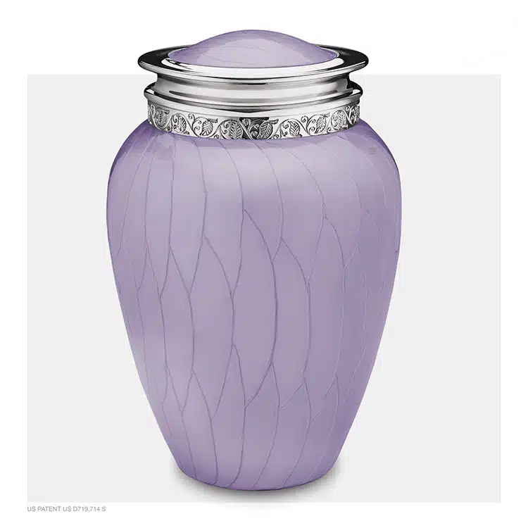 lila urn messing urn messing lila
