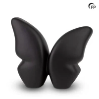 mastaba-ceramika-ku-071-keramische-urn-butterfly Urn Keramiek Vlinder zwart ( 5.2 liter)
