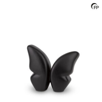 mastaba-ceramika-ku-071-s-keramische-mini-urn-butt Urn Keramiek Vlinder zwart ( 0.70 liter)