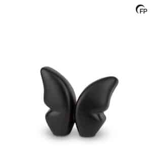 Urn Keramiek Vlinder zwart ( 0.70 liter)