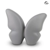 mastaba-ceramika-ku-073-keramische-urn-butterfly Urn Keramiek Vlinder grijs ( 5.2 liter)
