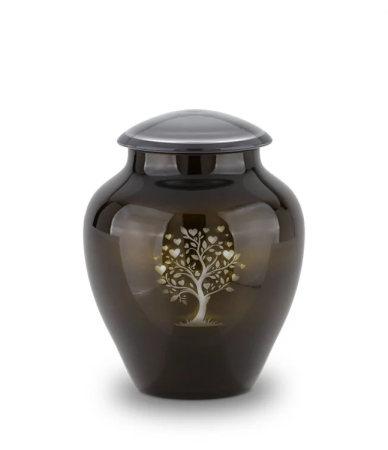 Glazen urn Boom met hartjes ( 3.00 liter)