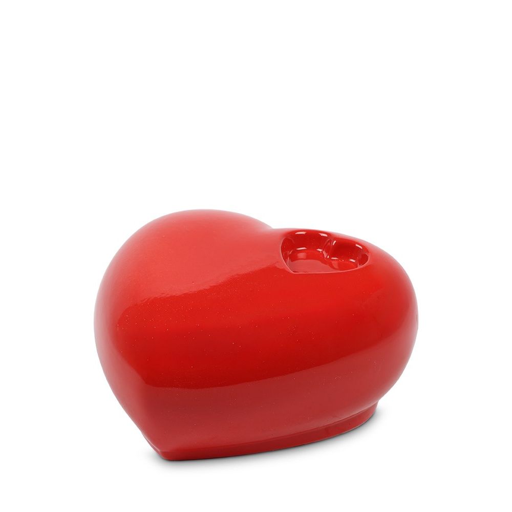 ucubhd01_3 Rode Hart Urn van Keramiek – 800 ml