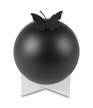 Urn met vlinder Black (3.3 liter)