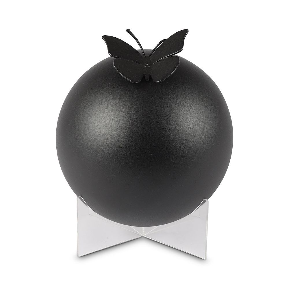 Urn met vlinder Black (3.3 liter)