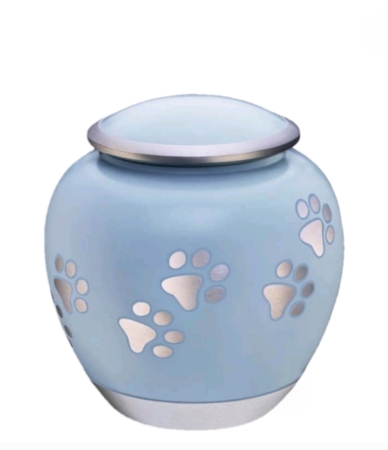 Dierenurn met pootjes - Blue shadow ( 1.4 liter)