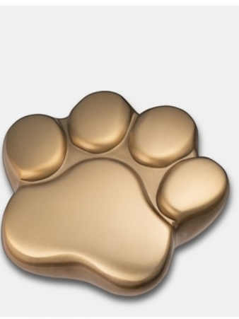 Urn Pootje voor Kat of Hond - Goudkleurig Mat( 3 formaten)