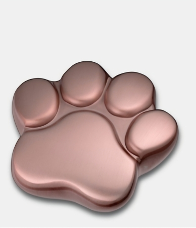 Urn Pootje voor Kat of Hond - Rose mat ( 3 formaten)