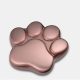 Urn Pootje voor Kat of Hond - Rose mat ( 3 formaten)