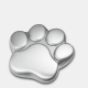 Urn Pootje voor Kat of Hond - Zilverkleurig mat ( 3 formaten)