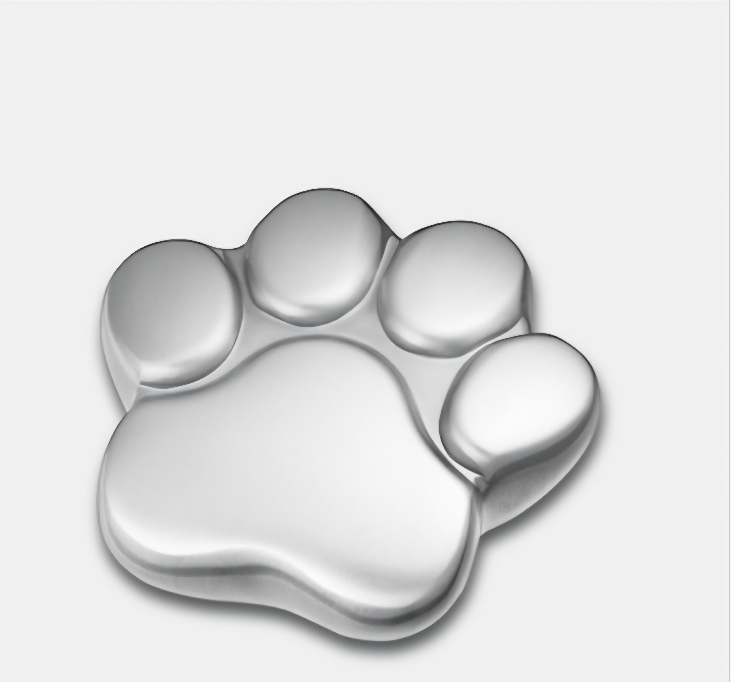 Urn Pootje voor Kat of Hond - Zilverkleurig mat ( 3 formaten)