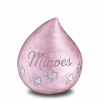 Dierenurn love drop - Rose ( 1.1 liter)
