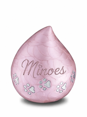 Dierenurn love drop - Rose ( 1.1 liter)