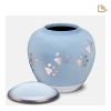 loveurns-Shadow-dieren-urn-hond-urnen-kat-P553-deksel-urnenonline.nl Dierenurn met pootjes - Blue shadow ( 1.1 liter)