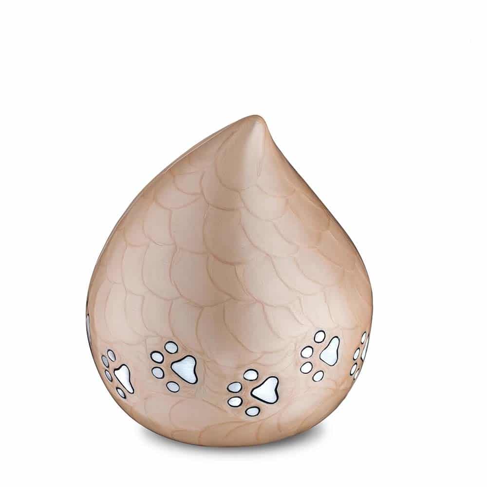 Dierenurn love drop - Brons ( 1.1 liter)