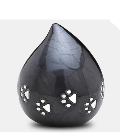 Dierenurn love drop - Zwart ( 1.1 liter)