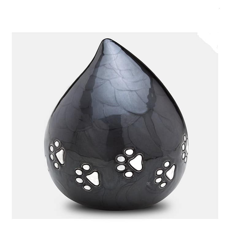 Dierenurn love drop - Zwart ( 1.1 liter)