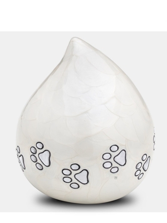 Dierenurn love drop - Parelwit ( 1.1 liter)