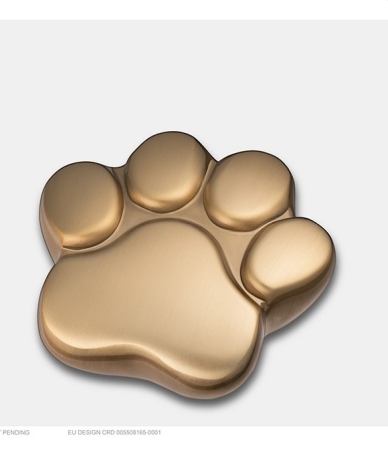 Urn Pootje voor Kat of Hond - Goudkleurig mat ( 3 formaten)