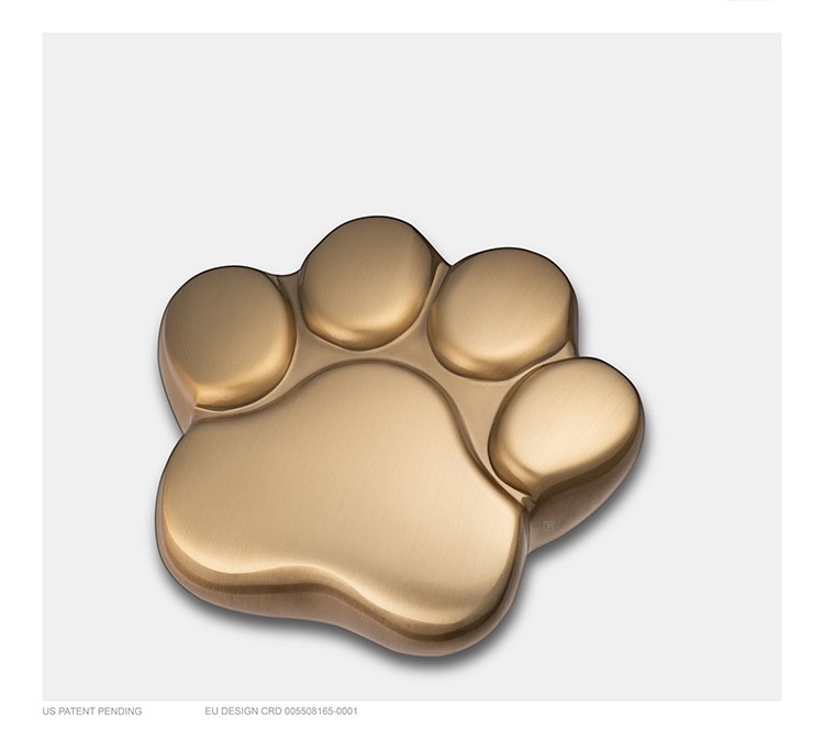 Urn Pootje voor Kat of Hond - Goudkleurig mat ( 3 formaten)