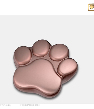 Urn Pootje voor Kat of Hond - Rose mat ( 3 formaten)