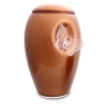 unagu072-5 Urn Glas Rusty Brown - met vlinder (3.5 liter)