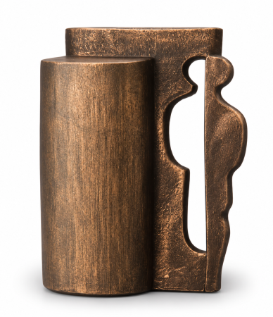 Keramische urn brons 'leegte' ( 3 liter)