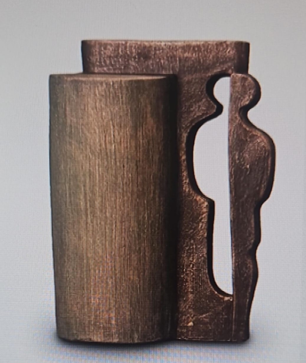 Keramische urn brons 'leegte' ( 3 liter)