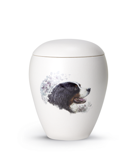 65-2800-45_neu Keramische dieren urn Berner Sennenhond