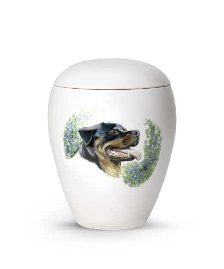 65-2800-48 Keramische dieren urn Rottweiler