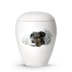 Keramische dieren urn Doberman