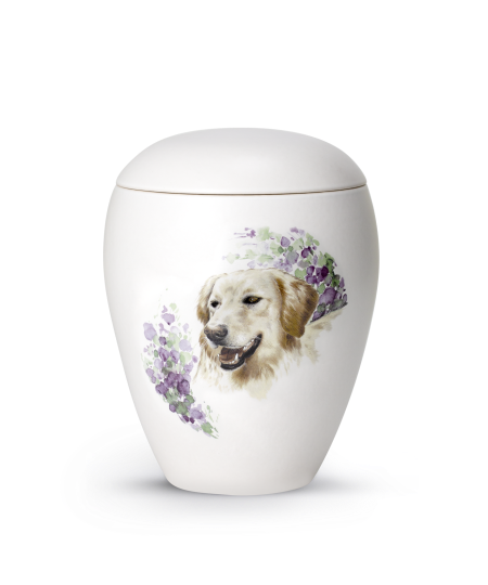 65-2800-56 Keramische dieren urn Golden Retriever