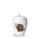 Keramische urn Teckel ( met of zonder waxinelicht)