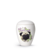 65-500-62 Keramische honden urn Mops ( met of zonder waxinelicht)