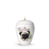 65-500-62l Keramische honden urn Mops ( met of zonder waxinelicht)