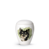 65-500-63 Keramische honden urn Chihuahua ( met of zonder waxinelicht)