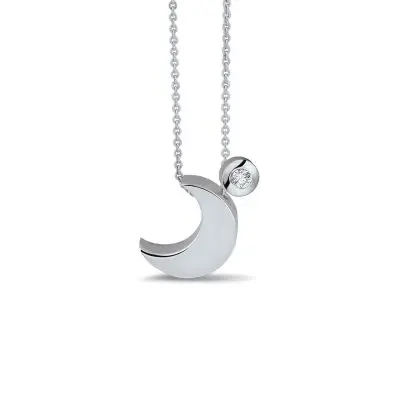 As hanger - Maan met zirkonia