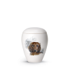 teckel Keramische urn Teckel ( met of zonder waxinelicht)